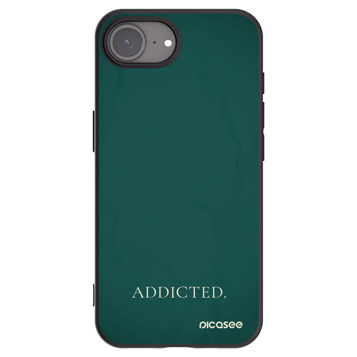 Picasee husă neagră din silicon pentru Apple iPhone 17e - Addicted
