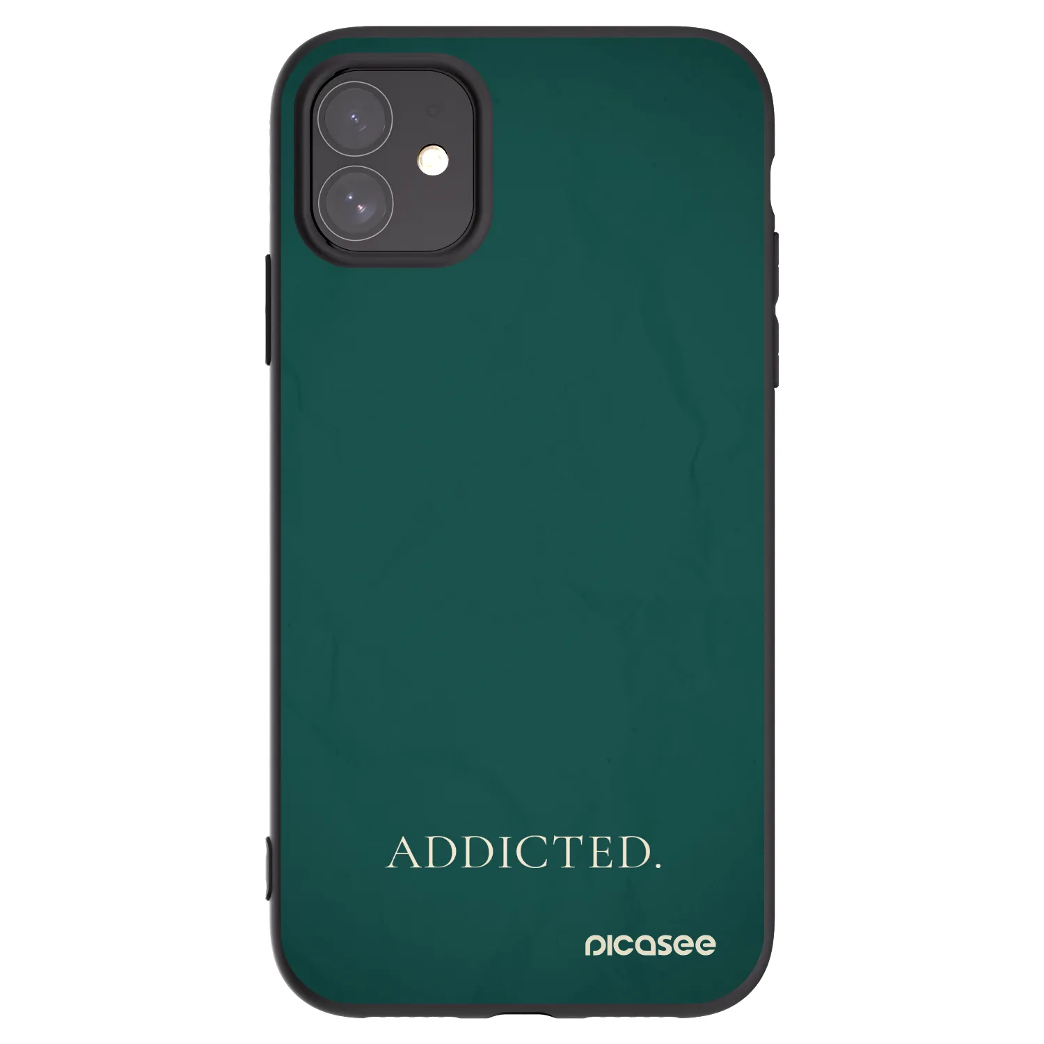 Picasee husă neagră din silicon pentru Apple iPhone 11 - Addicted