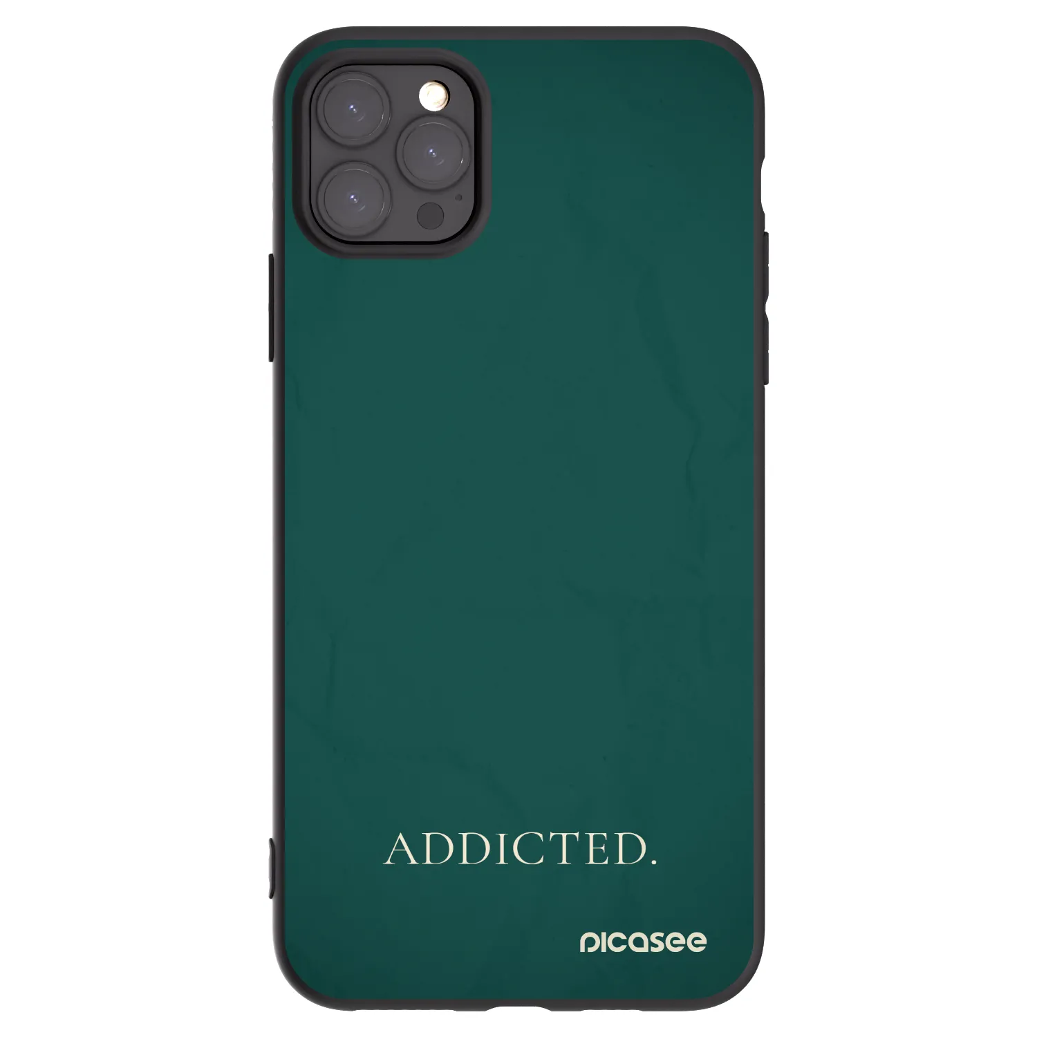Picasee husă neagră din silicon pentru Apple iPhone 11 Pro Max - Addicted