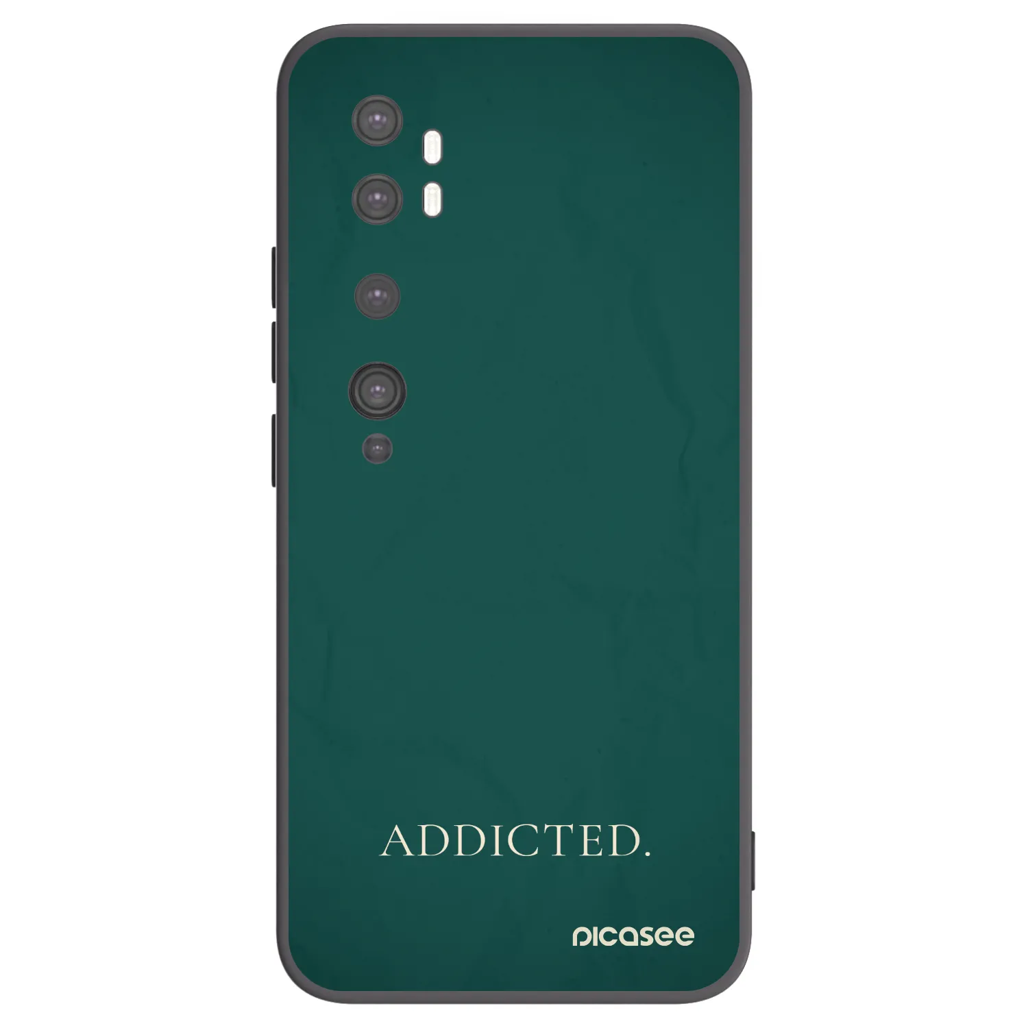 Picasee husă neagră din silicon pentru Xiaomi Mi Note 10 (Pro) - Addicted