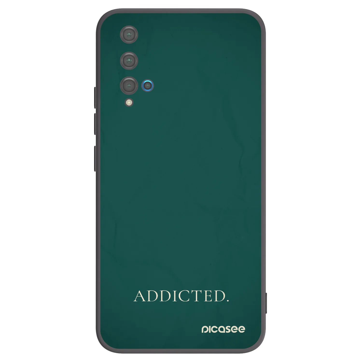 Picasee husă neagră din silicon pentru Huawei Nova 5T - Addicted