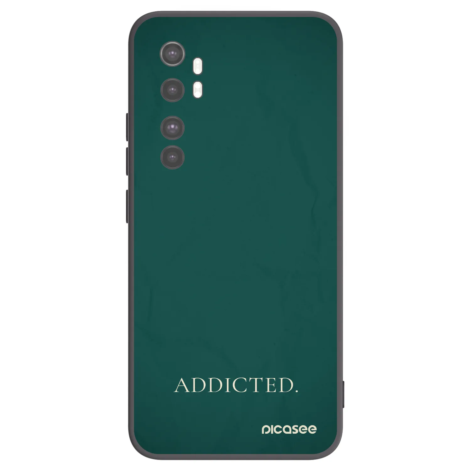 Picasee husă neagră din silicon pentru Xiaomi Mi Note 10 Lite - Addicted