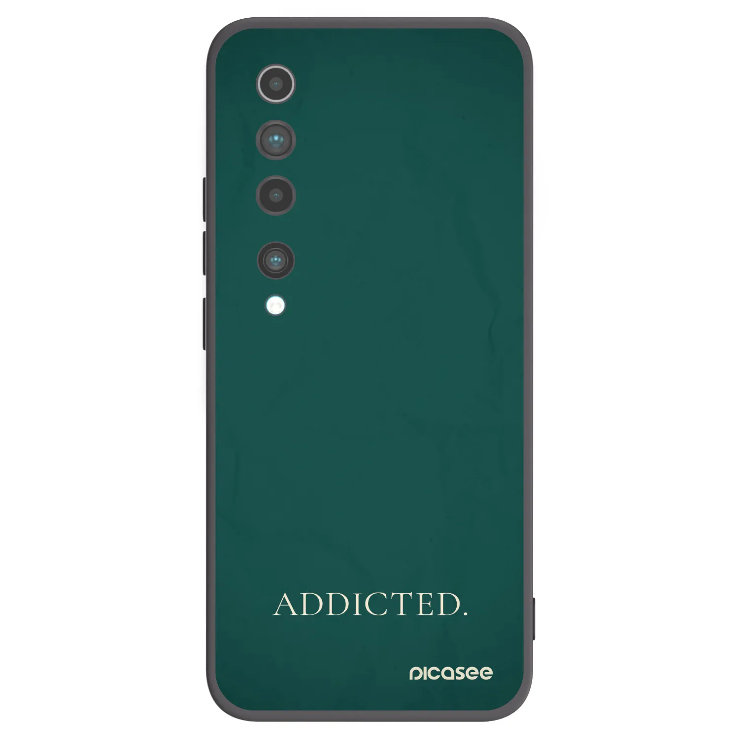 Picasee husă neagră din silicon pentru Xiaomi Mi 10 - Addicted
