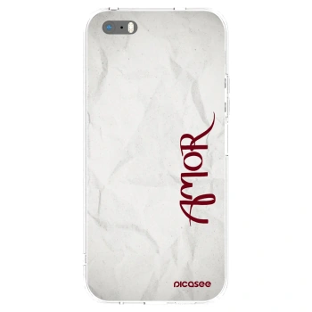 Picasee husă transparentă din silicon pentru Apple iPhone 5/5S/SE - Amor