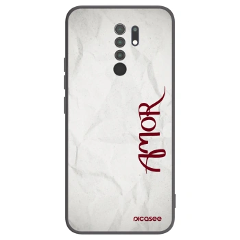 Picasee husă neagră din silicon pentru Xiaomi Redmi 9 - Amor