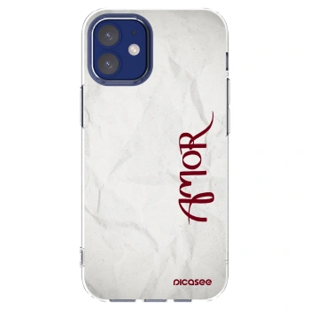 Picasee husă transparentă din silicon pentru Apple iPhone 12 mini - Amor