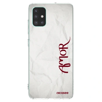 Picasee husă transparentă din silicon pentru Samsung Galaxy M51 M515F - Amor