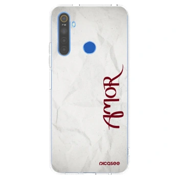 Picasee husă transparentă din silicon pentru Realme 5 - Amor
