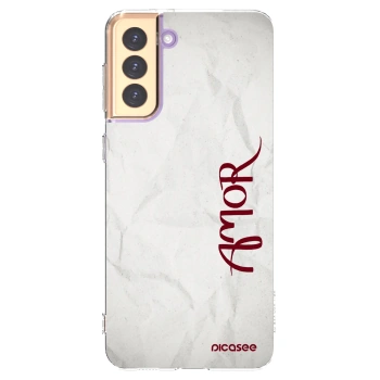 Picasee husă transparentă din silicon pentru Samsung Galaxy S21+ 5G G996F - Amor