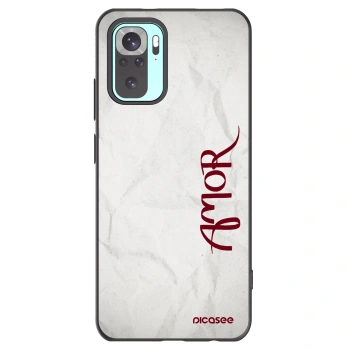 Picasee husă neagră din silicon pentru Xiaomi Redmi Note 10 Pro - Amor