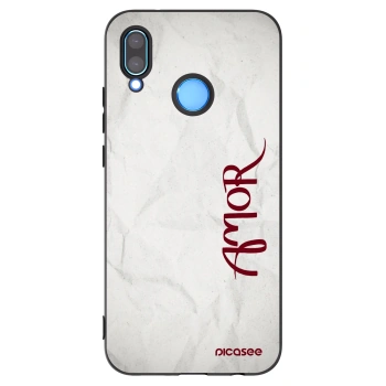 Picasee husă neagră din silicon pentru Huawei P20 Lite - Amor