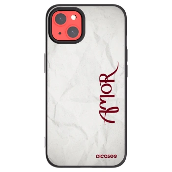 Picasee husă neagră din silicon pentru Apple iPhone 13 - Amor