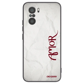 Picasee husă neagră din silicon pentru Xiaomi Poco F3 - Amor