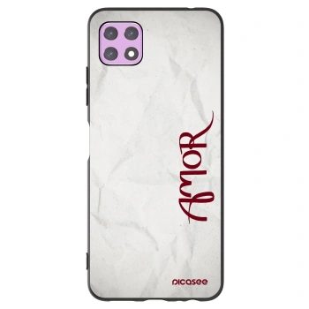 Picasee husă neagră din silicon pentru Samsung Galaxy A22 A226B 5G - Amor