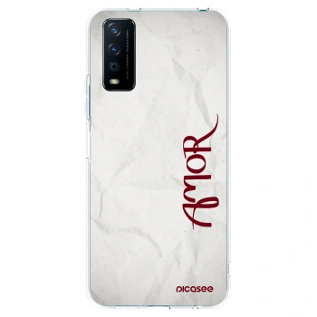 Picasee husă transparentă din silicon pentru Vivo Y11s - Amor