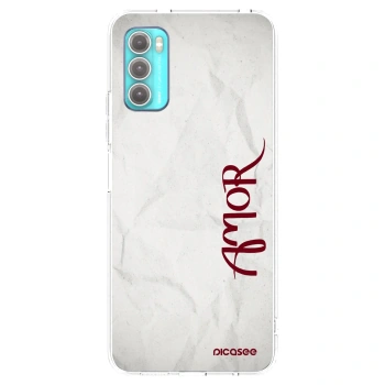 Picasee husă transparentă din silicon pentru Motorola Moto G60 - Amor
