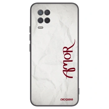 Picasee husă neagră din silicon pentru Realme 8 5G - Amor