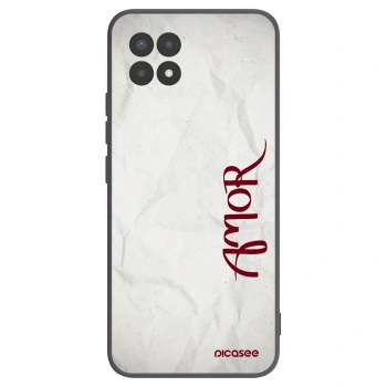 Picasee husă neagră din silicon pentru Realme 8i - Amor