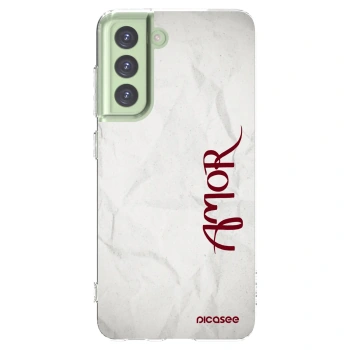 Picasee husă transparentă din silicon pentru Samsung Galaxy S21 FE 5G - Amor