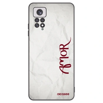 Picasee husă neagră din silicon pentru Xiaomi Redmi Note 11 - Amor