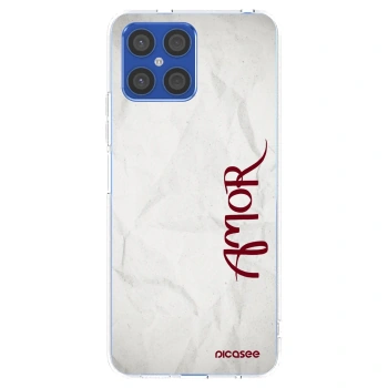 Picasee husă transparentă din silicon pentru Honor X8 4G - Amor