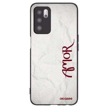 Picasee husă neagră din silicon pentru OPPO A16s - Amor