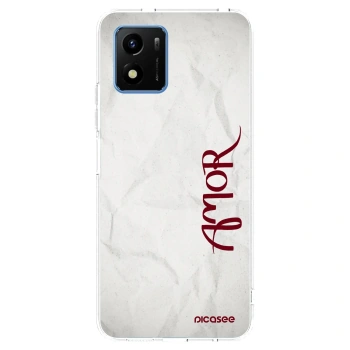 Picasee husă transparentă din silicon pentru Vivo Y01 - Amor
