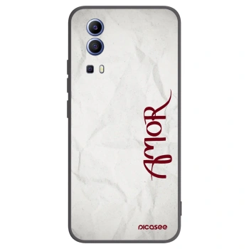 Picasee husă neagră din silicon pentru Vivo Y52 5G - Amor