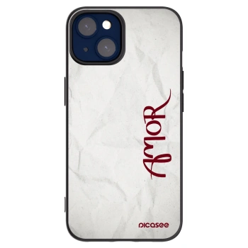 Picasee husă neagră din silicon pentru Apple iPhone 14 - Amor