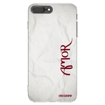 Picasee husă transparentă din silicon pentru Apple iPhone 8 Plus - Amor