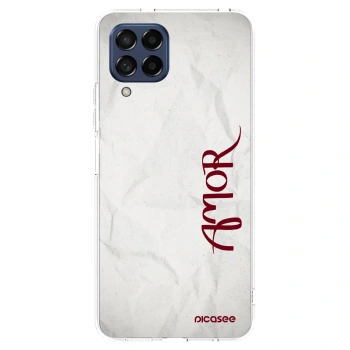 Picasee husă transparentă din silicon pentru Samsung Galaxy M53 5G - Amor