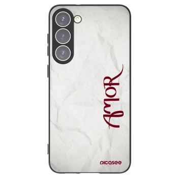 Picasee husă neagră din silicon pentru Samsung Galaxy S23+ 5G - Amor