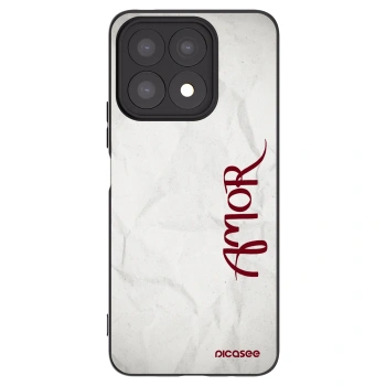 Picasee husă neagră din silicon pentru Honor X8a - Amor