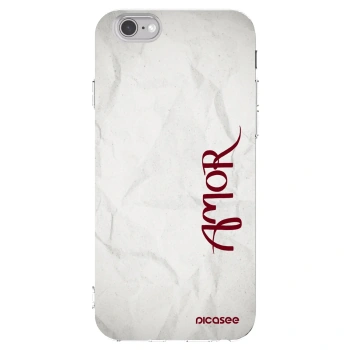 Picasee husă transparentă din silicon pentru Apple iPhone 6/6S - Amor