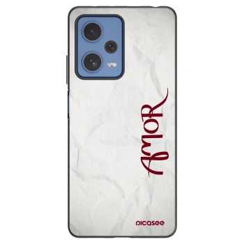 Picasee husă neagră din silicon pentru Xiaomi Redmi Note 12 Pro 5G - Amor