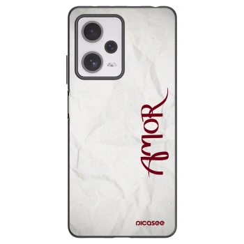Picasee husă neagră din silicon pentru Xiaomi Redmi Note 12 Pro+ 5G - Amor