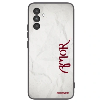 Picasee husă neagră din silicon pentru Samsung Galaxy A04s A047F - Amor