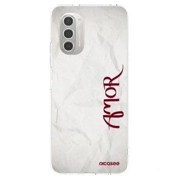 Picasee husă transparentă din silicon pentru Motorola Moto G51 - Amor