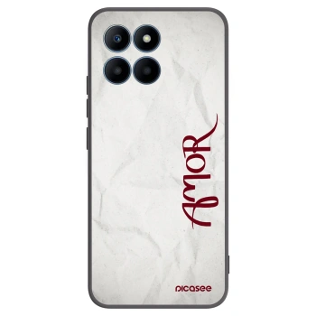 Picasee husă neagră din silicon pentru Honor 70 Lite - Amor