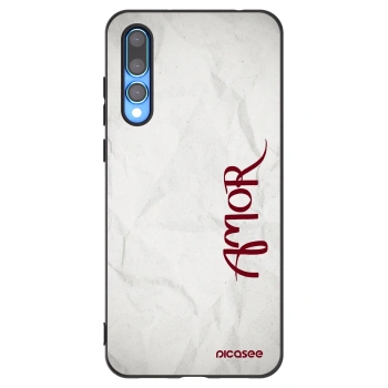 Picasee husă neagră din silicon pentru Huawei P20 Pro - Amor