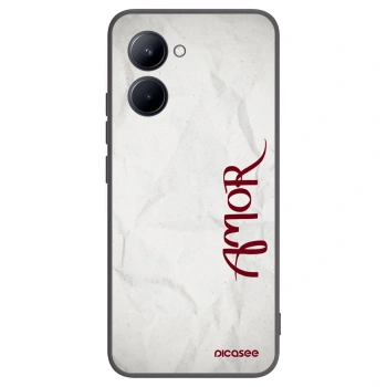 Picasee husă neagră din silicon pentru Realme C33 (2023) - Amor