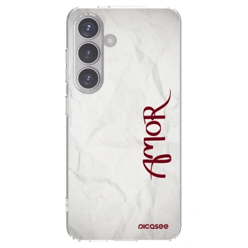 Picasee husă transparentă din silicon pentru Samsung Galaxy S24 S921B 5G - Amor