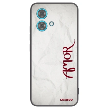 Picasee husă neagră din silicon pentru Motorola Edge 40 Neo - Amor