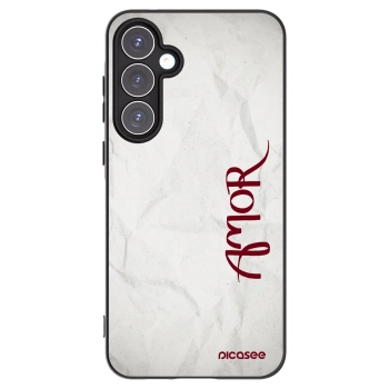 Picasee husă neagră din silicon pentru Samsung Galaxy A55 5G A556B - Amor