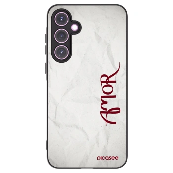 Picasee husă neagră din silicon pentru Samsung Galaxy A35 5G A356B - Amor