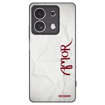 Picasee husă neagră din silicon pentru Xiaomi Redmi Note 13 4G - Amor