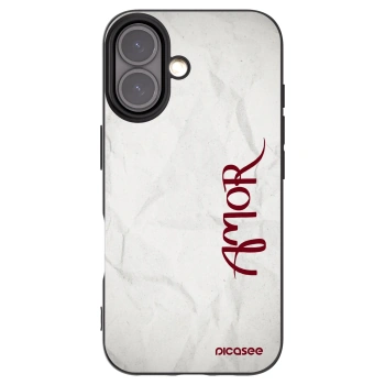 Picasee husă neagră din silicon pentru Apple iPhone 16 - Amor