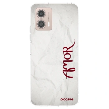 Picasee husă transparentă din silicon pentru Motorola Moto G53 5G - Amor