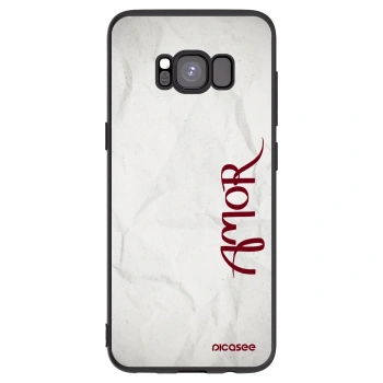 Picasee husă neagră din silicon pentru Samsung Galaxy S8 G950F - Amor