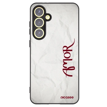 Picasee husă neagră din silicon pentru Samsung Galaxy S24 FE S721B - Amor